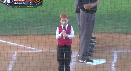 7-Year-Old With Bad Case Of Hiccups Powers Through National Anthem In Hysterical Video!