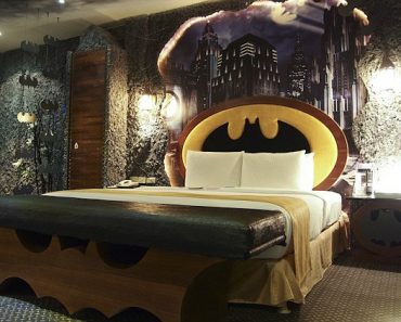 BATCAVE Becomes Real in BATMAN SUITE Complete with BATMOBILE!