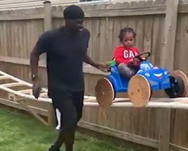 Grandpa Builds Grandson Homemade Quarantine Roller Coaster