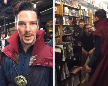WATCH: Benedict Cumberbatch Walk Into Comic Store As Doctor Strange
