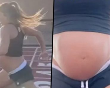 TikTok of A Woman Running 5:25 Miles While 9 Months Pregnant