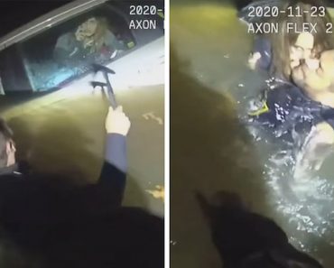 WATCH: Ohio Cops Form Human Chain, Save Woman Trapped in Sinking Van