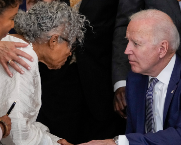 Joe Biden Got on One Knee To Welcome 94-Year-Old Grandmother of Juneteenth to White House
