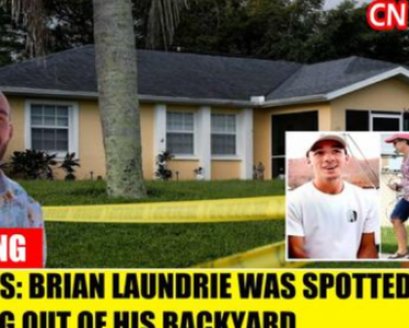 Brian Laundrie spotted running out of his backyard the day his parents reported him missing, neighbors claim