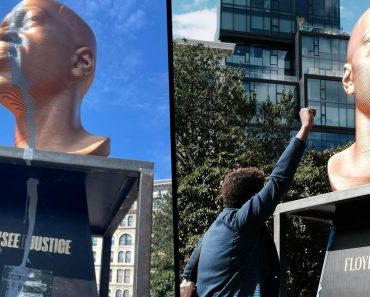 George Floyd Statue Vandalized 2 Days After Being Unveiled