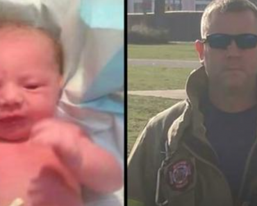 Firefighter delivers stranger’s baby not expecting to become the girl’s father