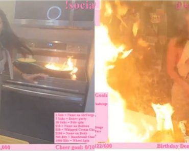WATCH: Woman Panics During Livestream When She Starts Kitchen Fire