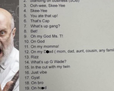 A teacher’s list of the words and phrases banned in class has gone viral